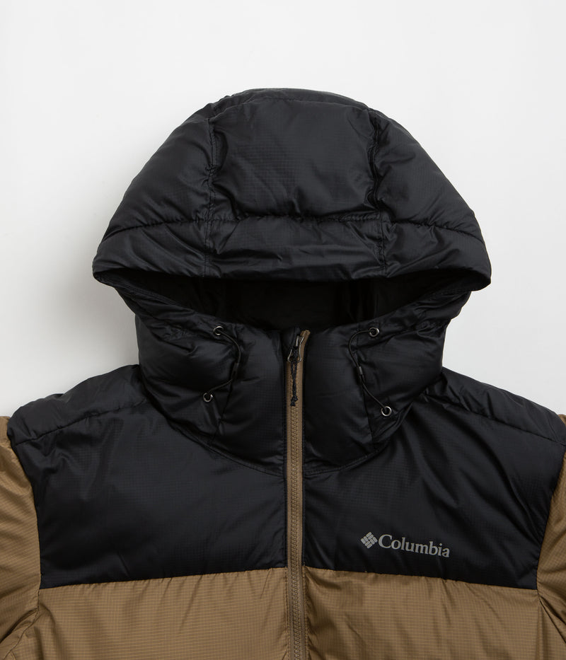 Columbia Puffect Hooded Jacket in Delta and Black