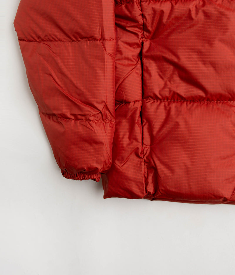 Columbia Puffect Hooded Jacket in Warp Red and Shark