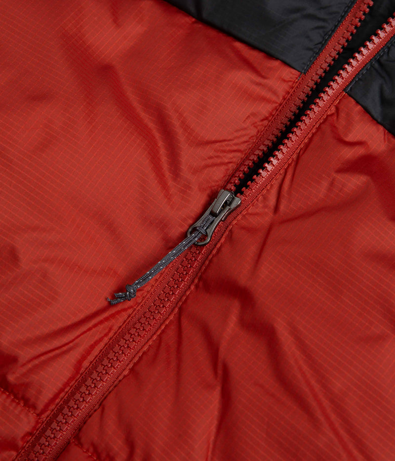 Columbia Puffect Hooded Jacket in Warp Red and Shark