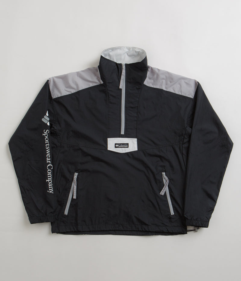Columbia Riptide Anorak in Black and Columbia Grey / White