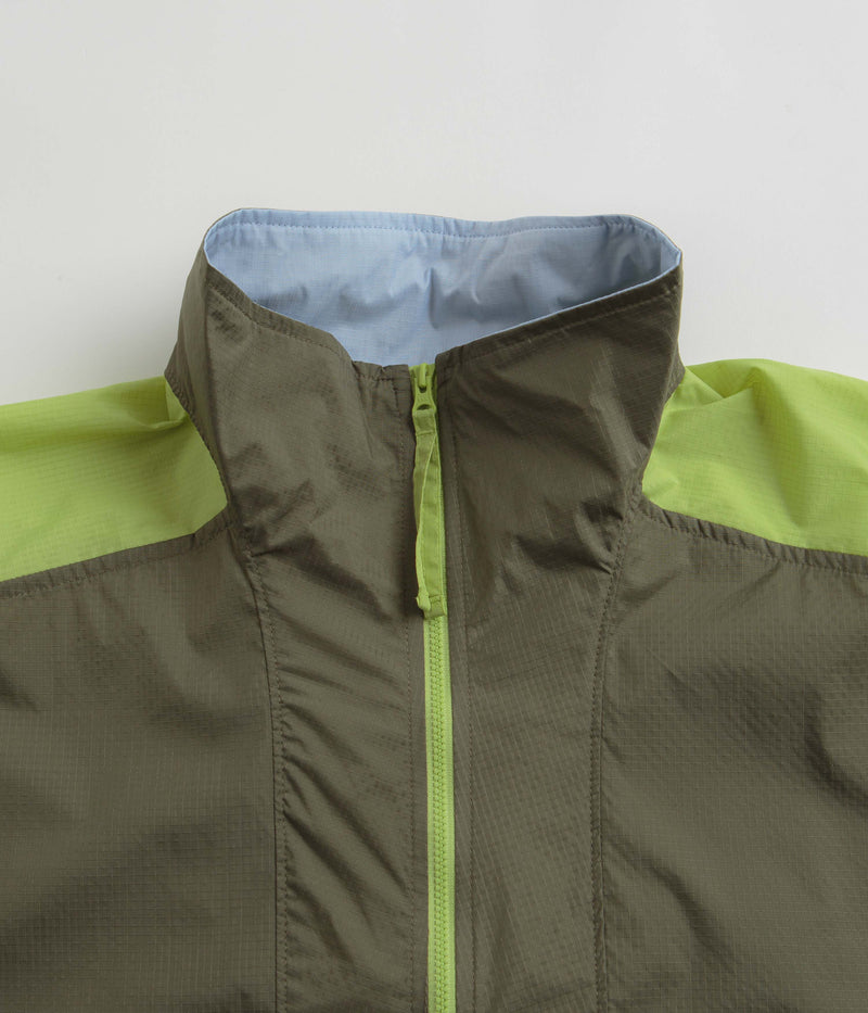 Columbia Riptide Anorak in Stone Green and Napa Green / Whisper