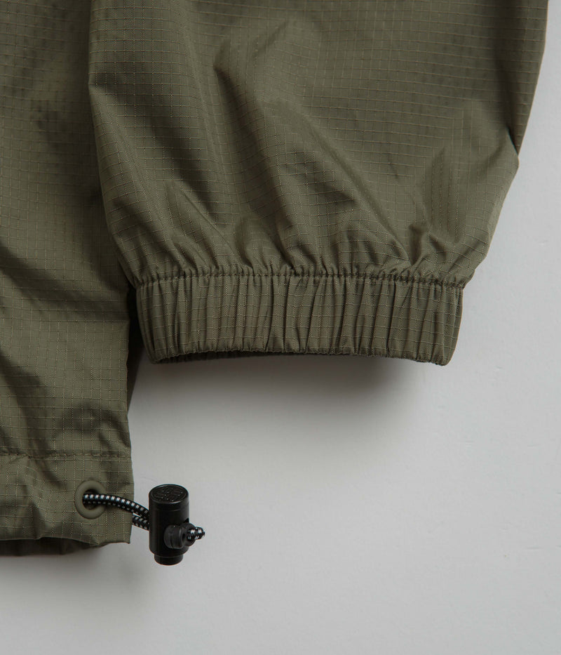 Columbia Riptide Anorak in Stone Green and Napa Green / Whisper