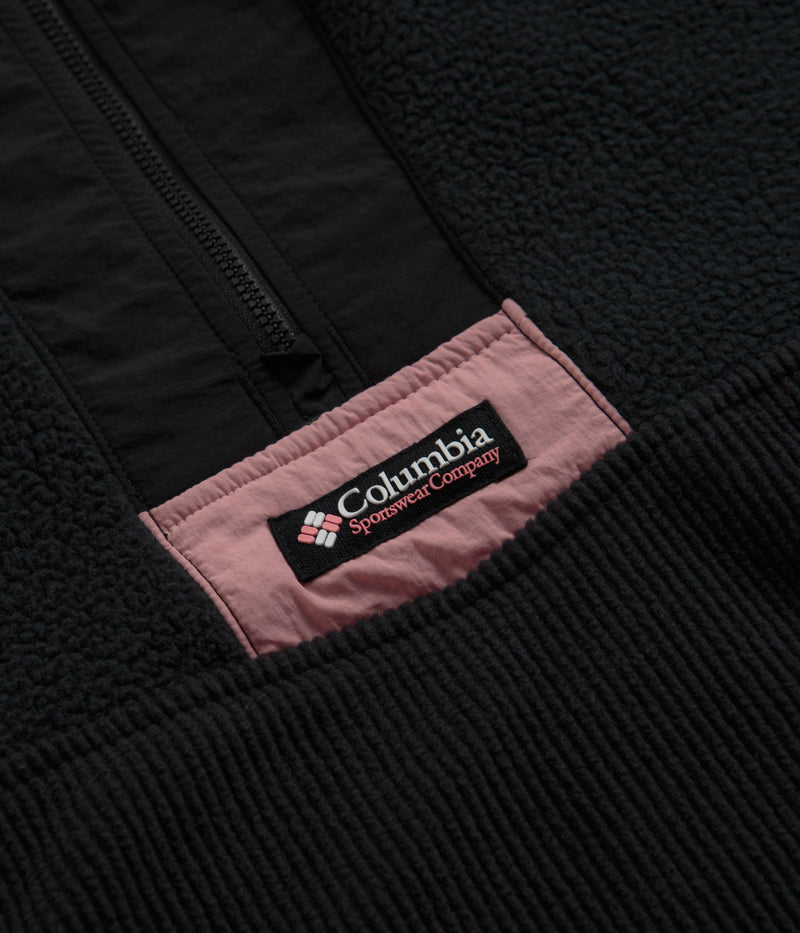 Columbia Riptide Fleece in Black and Salmon Rose