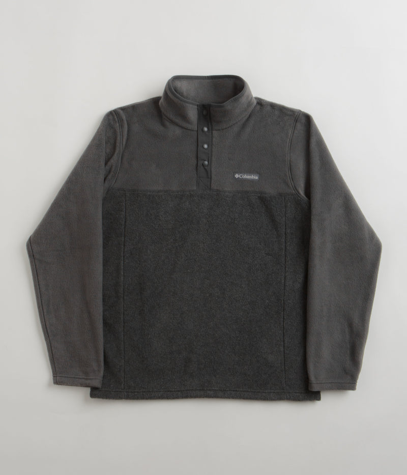 Columbia Steens Mountain Half Snap Fleece in Charcoal Heather and Shark