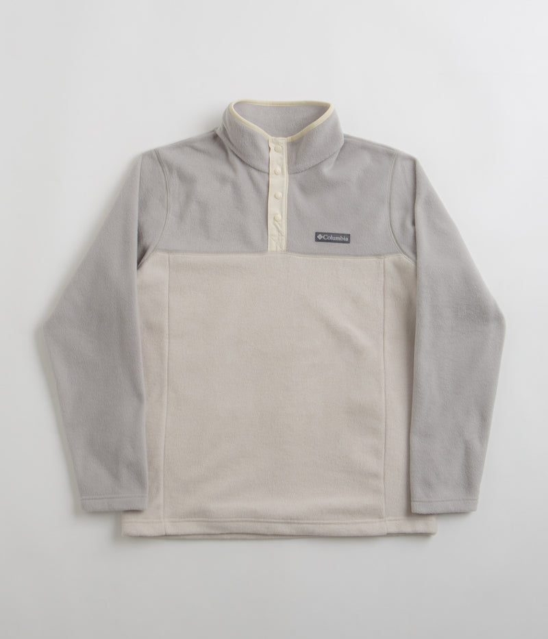 Columbia Steens Mountain Half Snap Fleece in Dark Stone and Flint Grey / Chalk