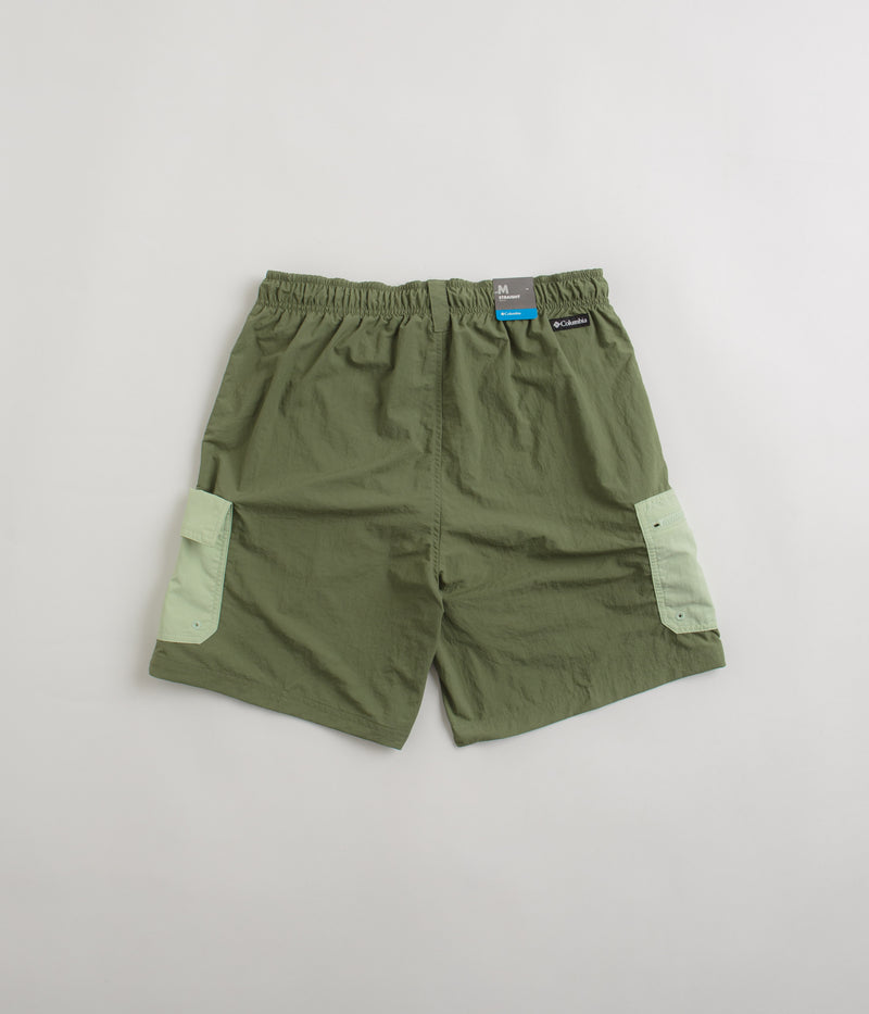 Columbia Summerdry Brief 7" Shorts in Canteen and Sage Leaf