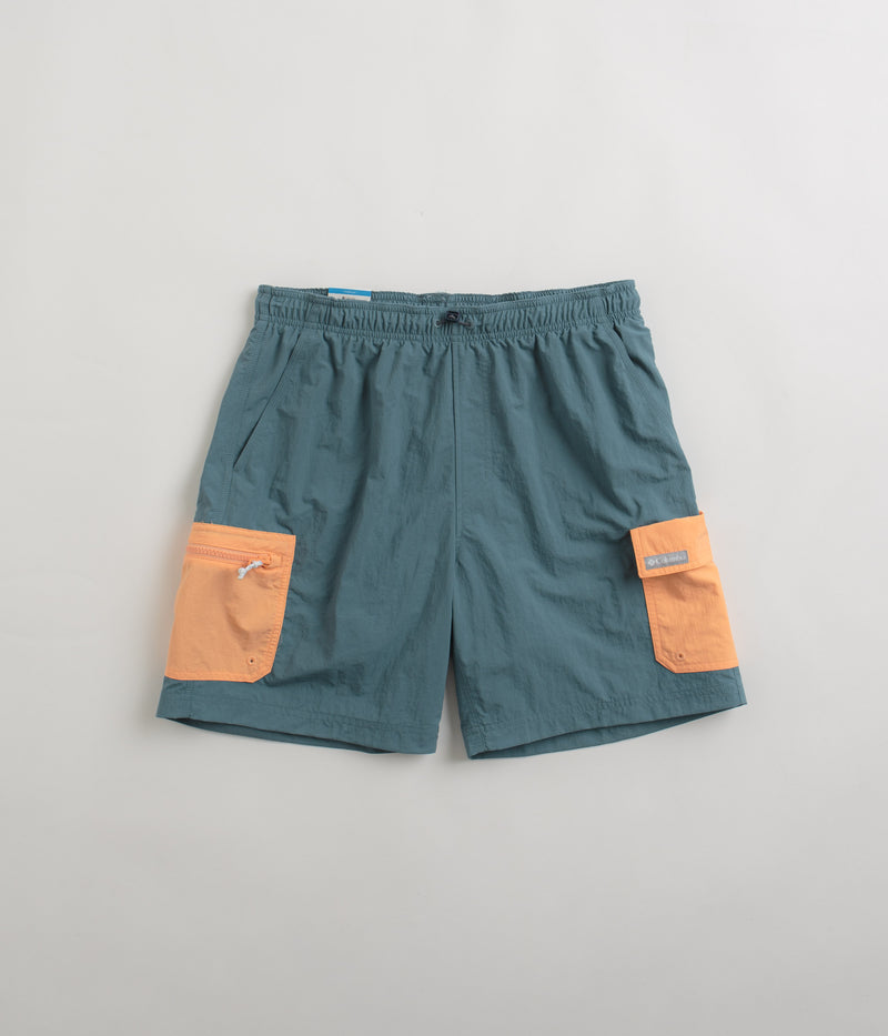 Columbia Summerdry Brief 7" Shorts in Cloudburst and Apricot Fizz
