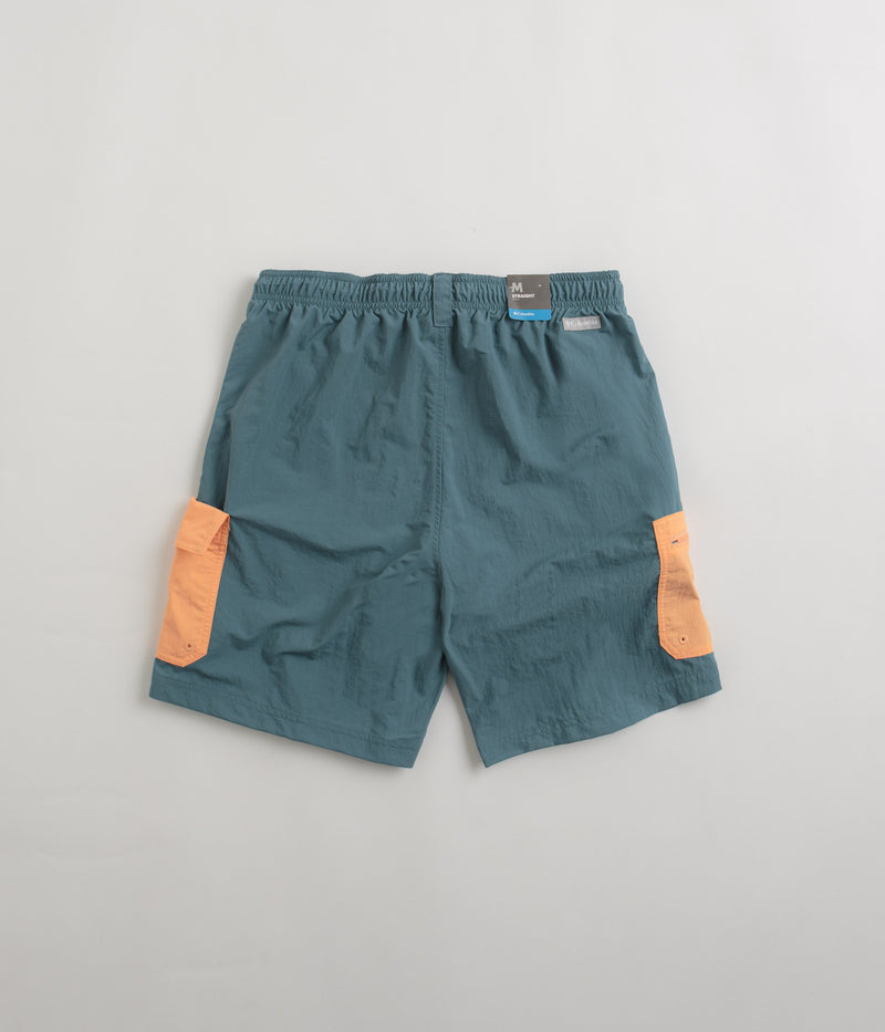 Columbia Summerdry Brief 7" Shorts in Cloudburst and Apricot Fizz