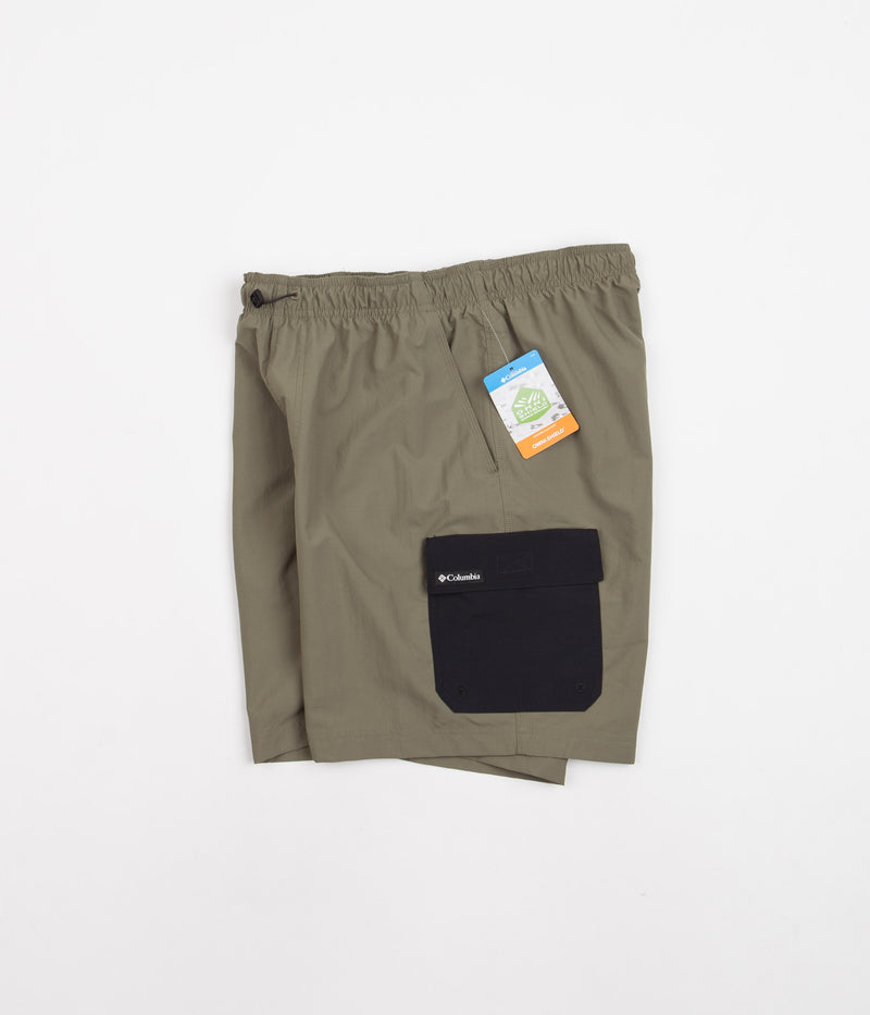 Columbia Summerdry Brief 7" Shorts in Stone Green