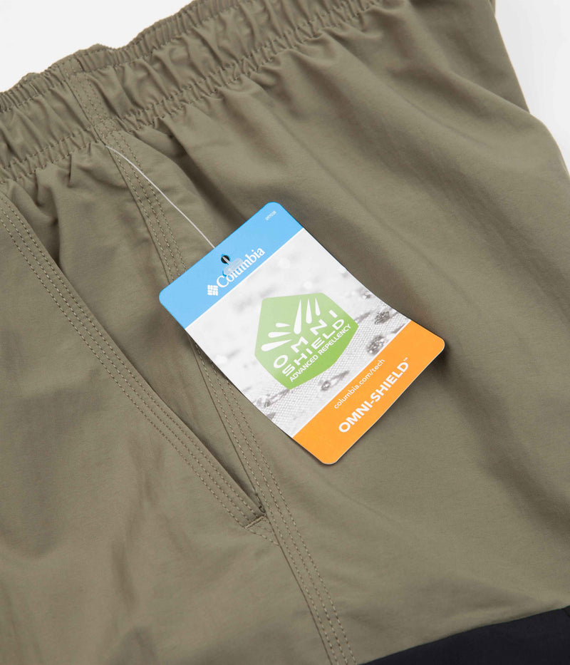 Columbia Summerdry Brief 7" Shorts in Stone Green