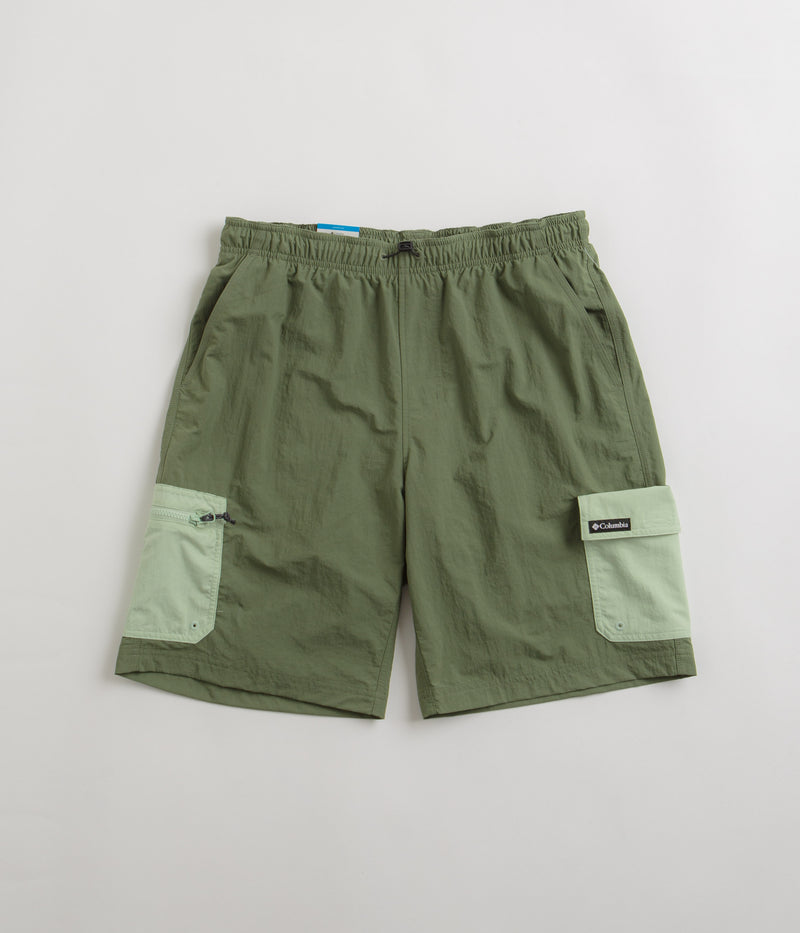 Columbia Summerdry Brief 9" Shorts in Canteen and Sage Leaf