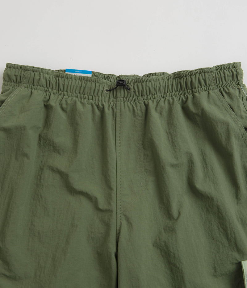 Columbia Summerdry Brief 9" Shorts in Canteen and Sage Leaf