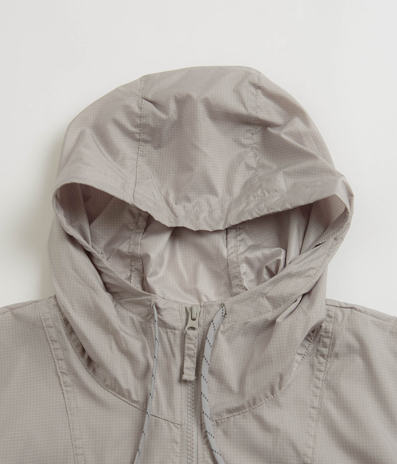 Columbia Trail Traveler Windbreaker Jacket in Light Camel and Flint Grey