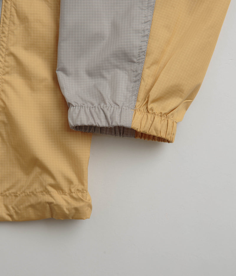 Columbia Trail Traveler Windbreaker Jacket in Light Camel and Flint Grey