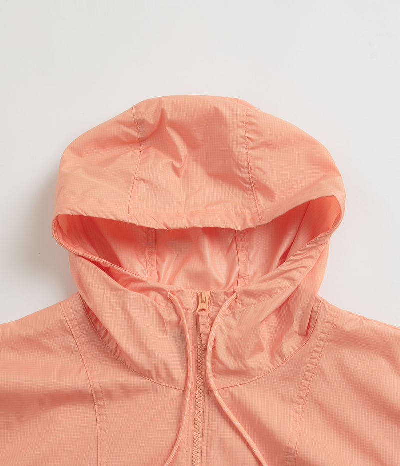 Columbia Trail Traveler Windbreaker Jacket in Sage Leaf and Canteen / Apricot Fizz