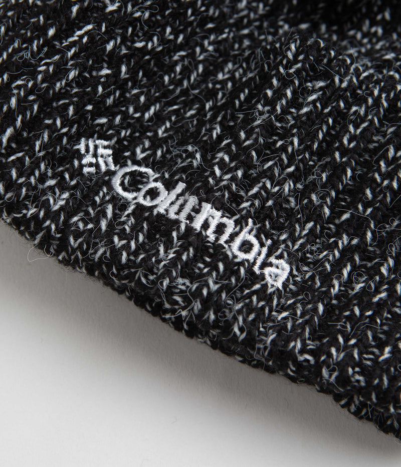 Columbia Watch Cap Beanie in Black and White Marled