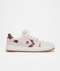 Converse AS-1 Pro Ox Shoes in Egret and Dark Burgundy / Gum