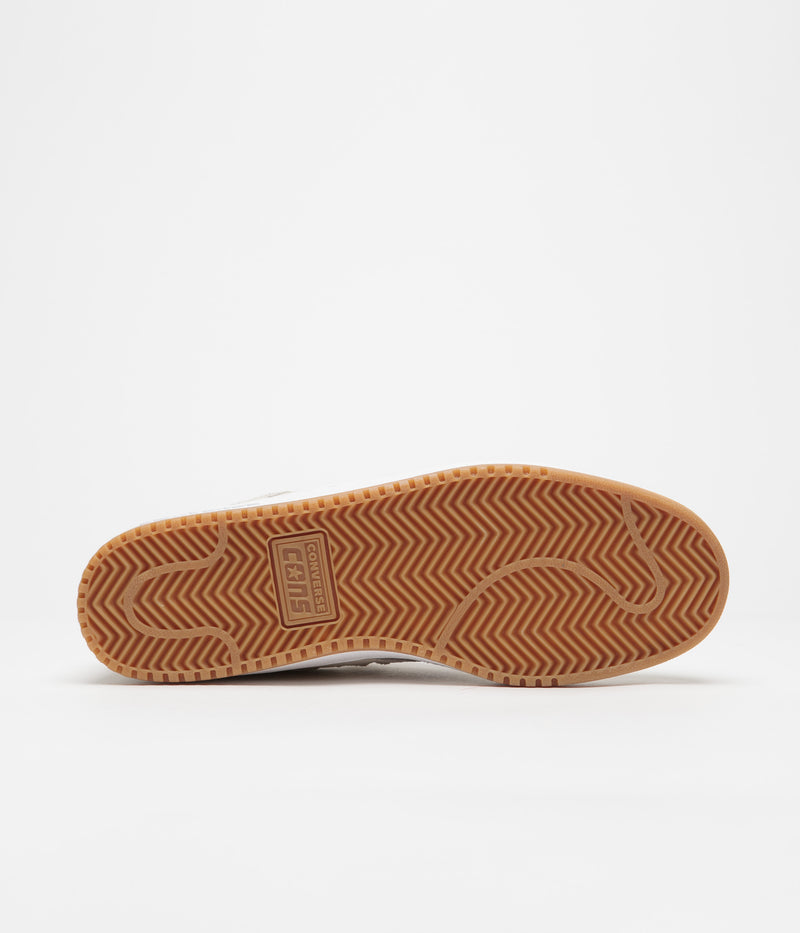 Converse AS-1 Pro Ox Shoes in Egret and Dark Burgundy / Gum
