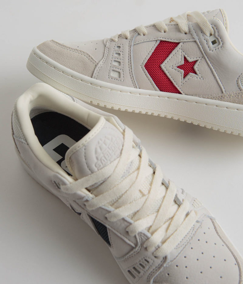 Converse AS-1 Pro Ox Shoes in Egret and Navy / Red