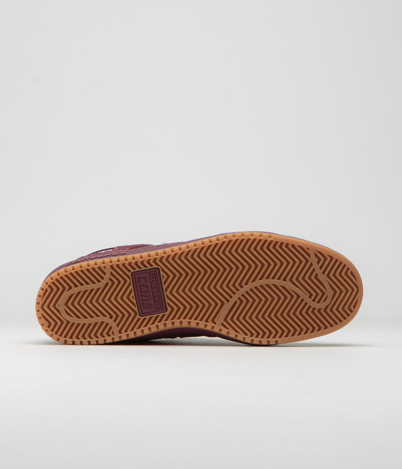Converse AS-1 Pro Shoes in Dark Burgundy and Egret / Gum