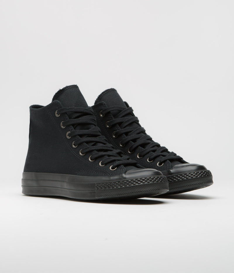 Converse Chuck 70 Hi Shoes in Black and Almost Black / Black