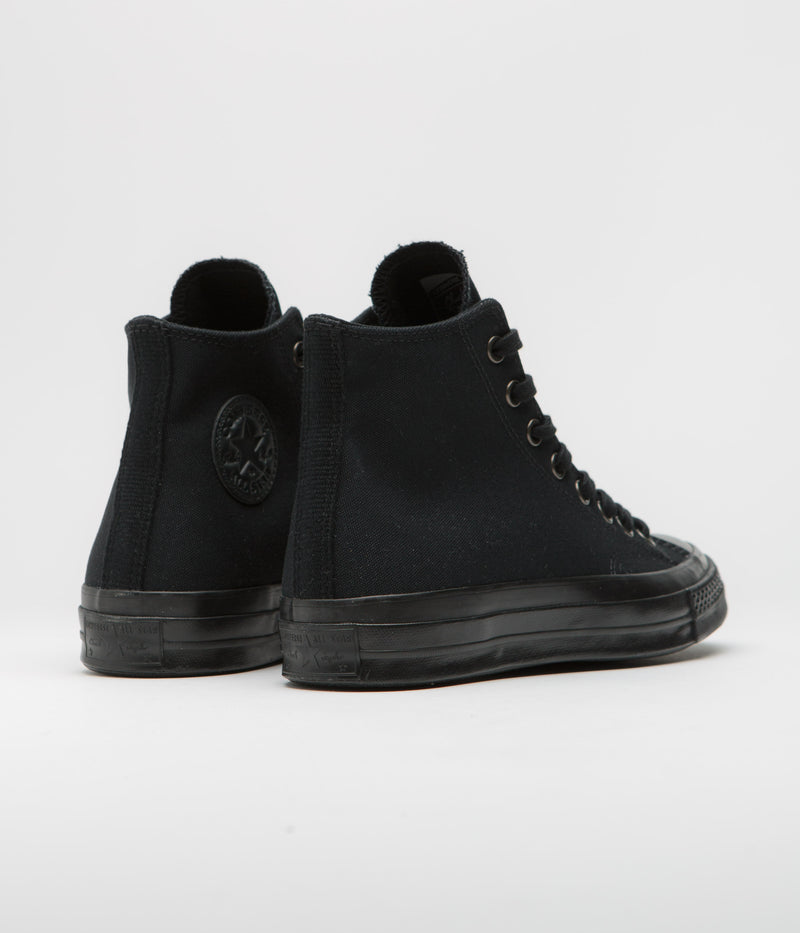 Converse Chuck 70 Hi Shoes in Black and Almost Black / Black