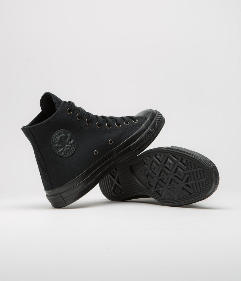 Converse Chuck 70 Hi Shoes in Black and Almost Black / Black