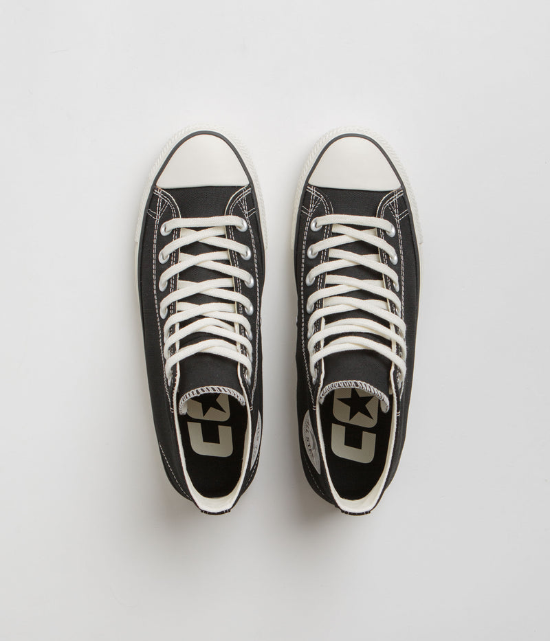 Converse Cons CTAS Pro Mid Cut Off Shoes in Black and Black / Egret