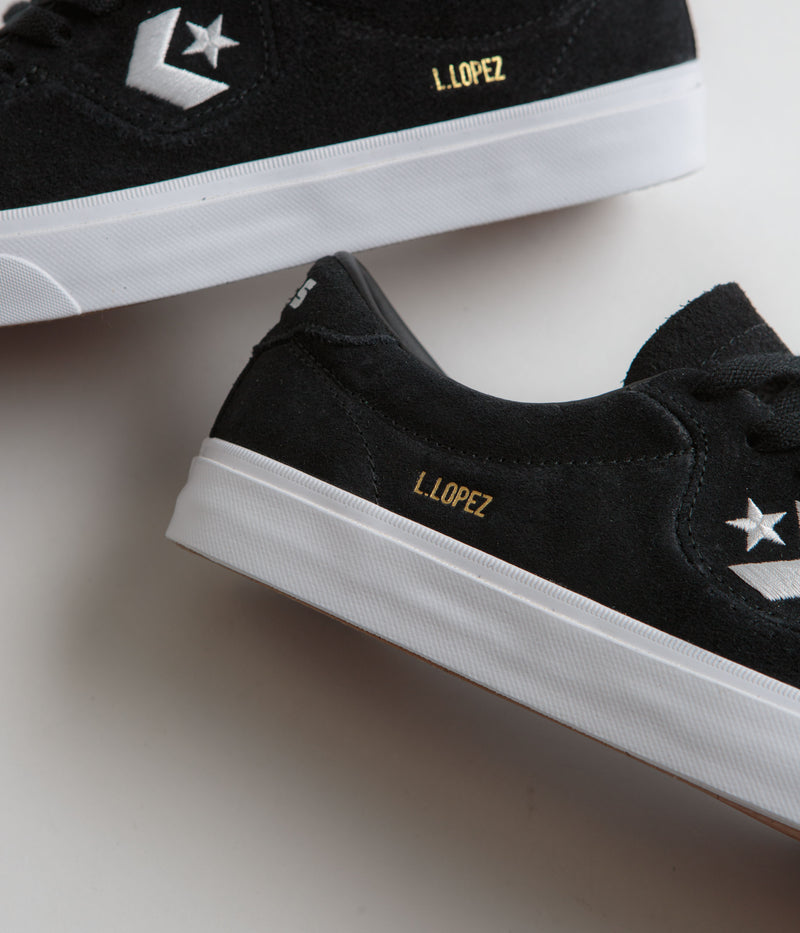 Converse Cons Louie Lopez Pro Ox Shoes in Black and Black / White