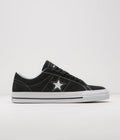 Converse Cons One Star Pro Suede Ox Shoes in Black and Black / White