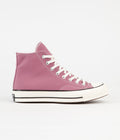 Converse CTAS 70's Hi Recycled Shoes in Pink Aura and Egret / Black