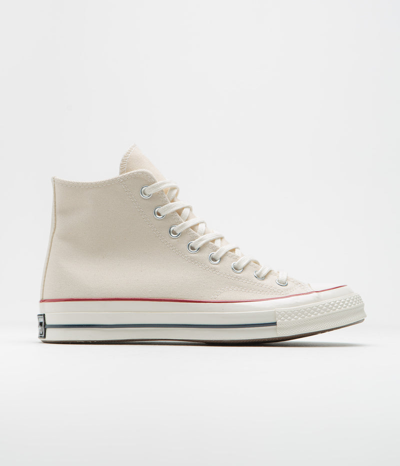 Converse CTAS 70's Hi Shoes in Parchment and Garnet / Egret