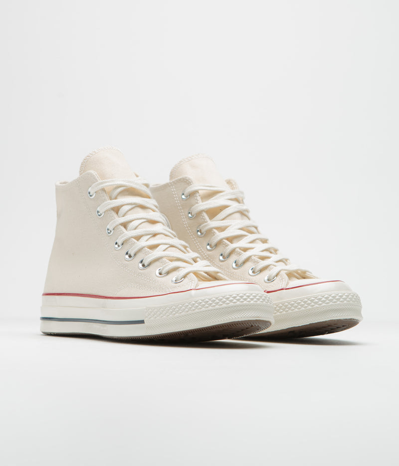 Converse CTAS 70's Hi Shoes in Parchment and Garnet / Egret