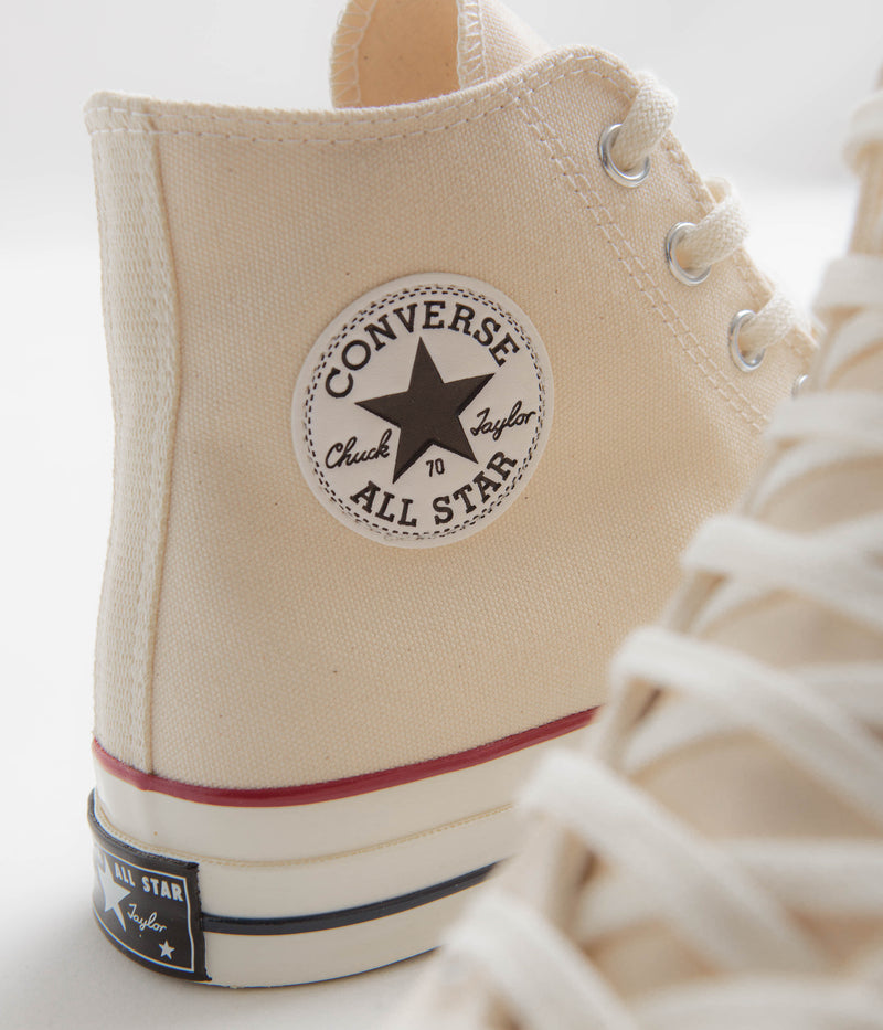 Converse CTAS 70's Hi Shoes in Parchment and Garnet / Egret