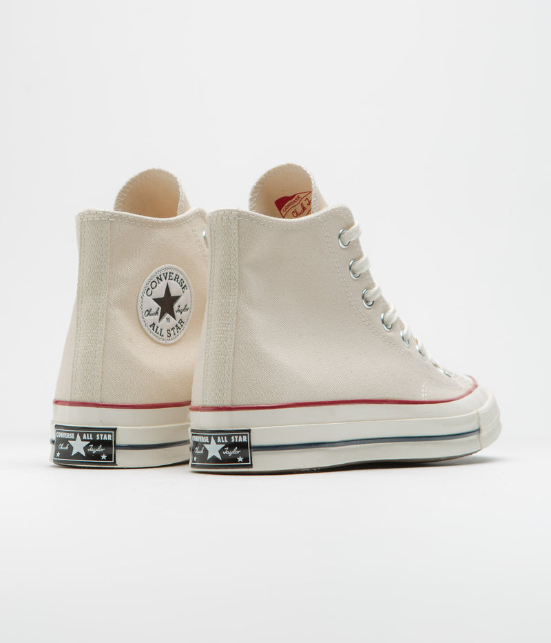 Converse CTAS 70's Hi Shoes in Parchment and Garnet / Egret