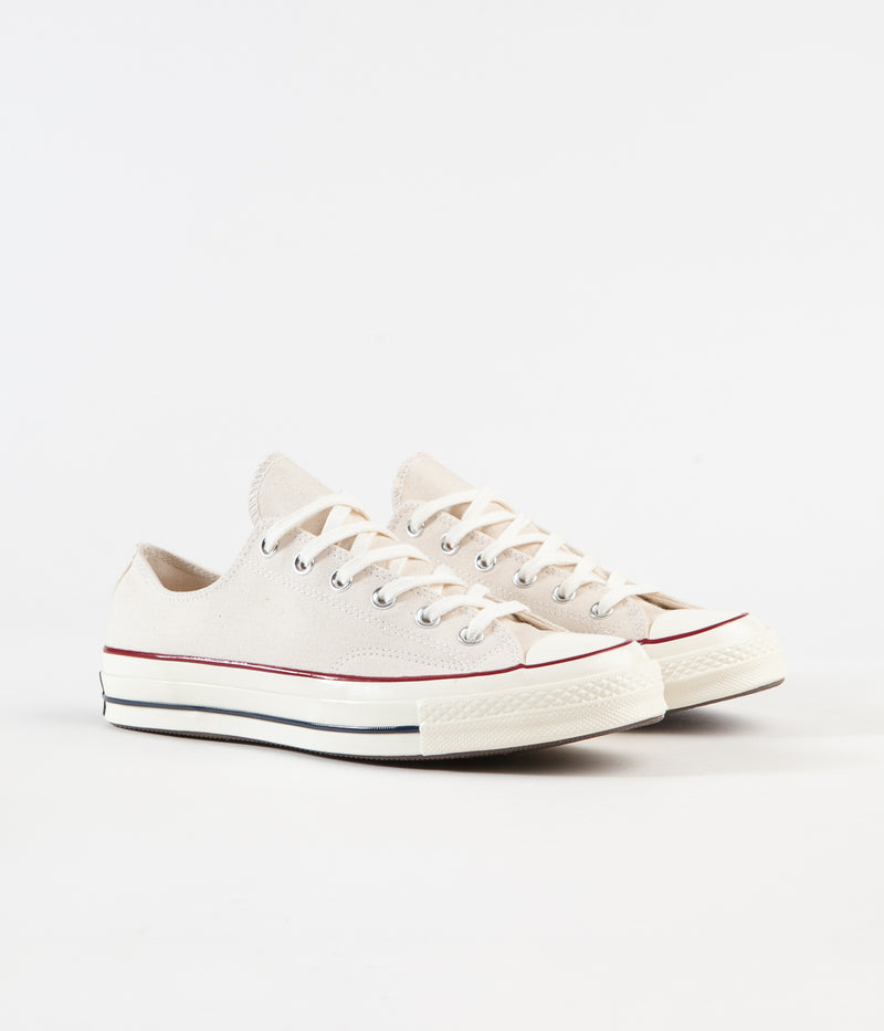 Converse CTAS 70's Ox Shoes in Parchment and Garnet / Egret