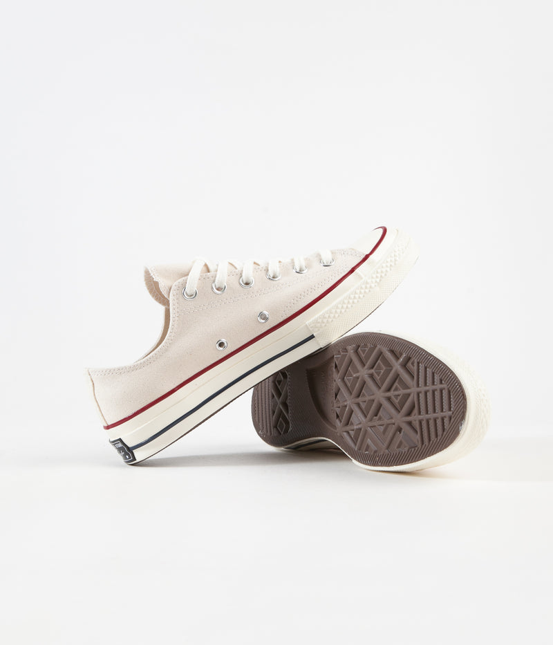 Converse CTAS 70's Ox Shoes in Parchment and Garnet / Egret