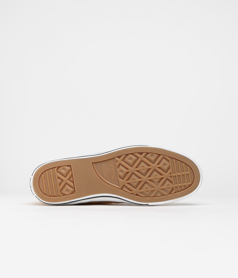 Converse CTAS Pro Mid Shoes in Sunflower Gold and White / Black