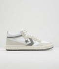 Converse Fastbreak Mid Shoes in White and Vaporous Grey / White