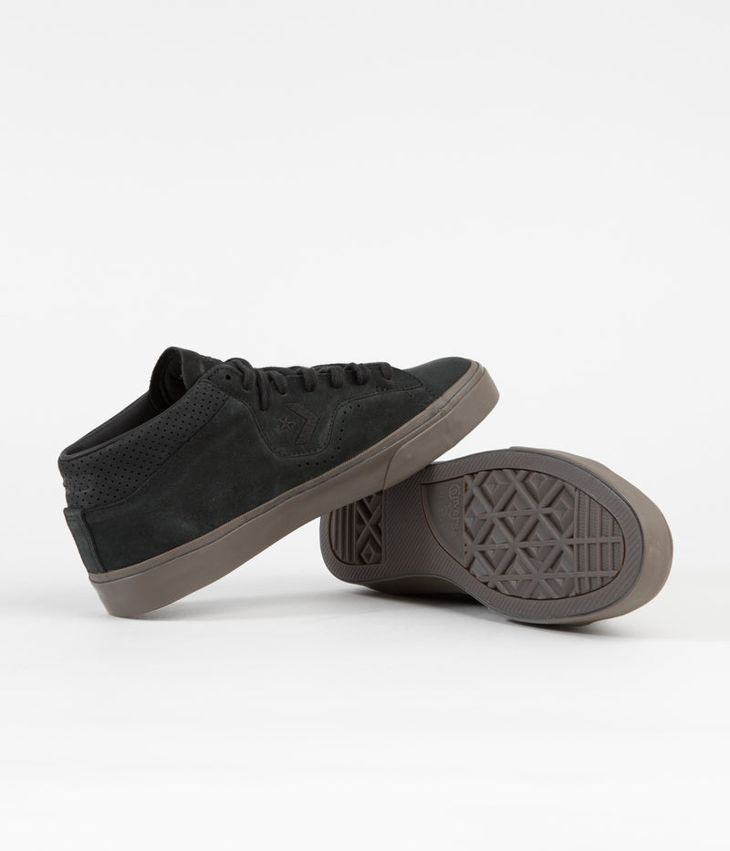 Converse Louie Lopez Pro Mid Shoes in Black and Black / Dark Mushroom