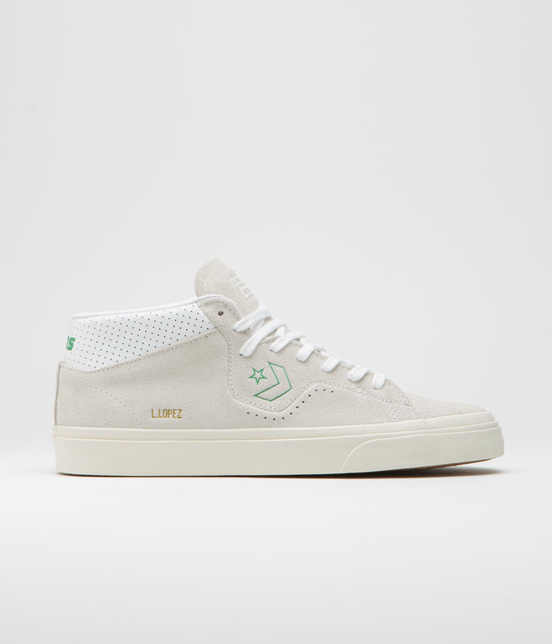 Converse Louie Lopez Pro Mid Shoes in Vaporous Gray and White