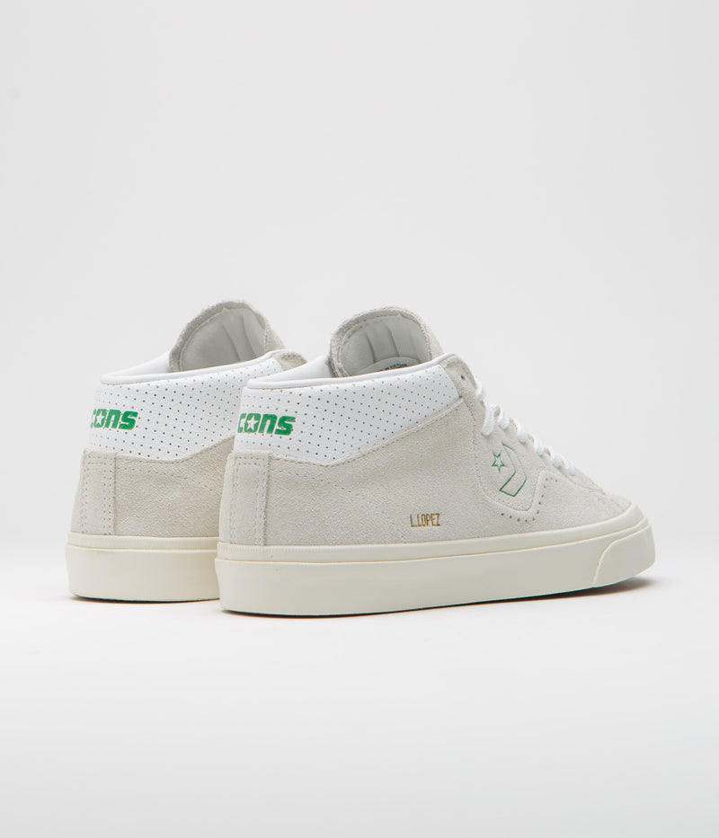 Converse Louie Lopez Pro Mid Shoes in Vaporous Gray and White