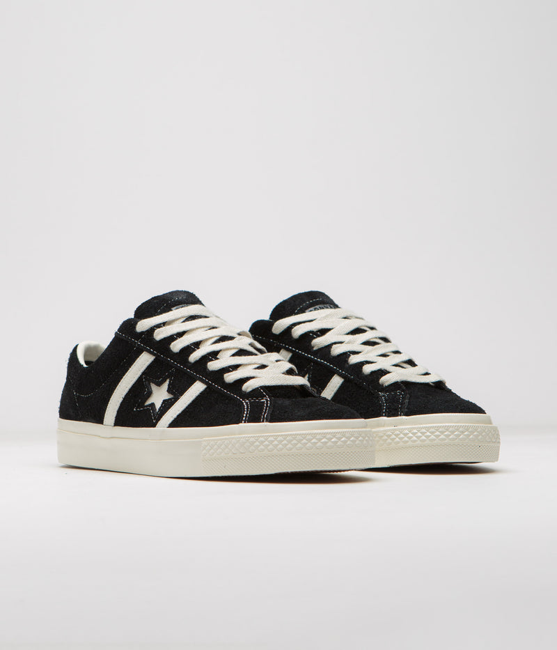 Converse One Star Academy Pro Shoes in Black and Egret / Egret