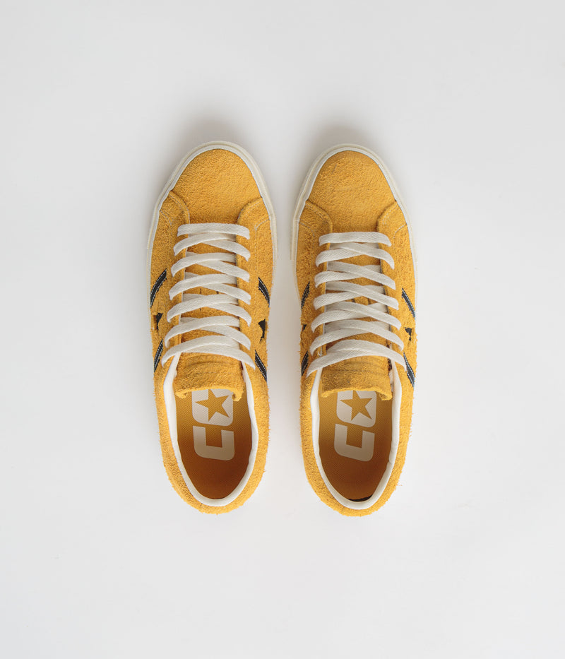 Converse One Star Academy Pro Shoes in Sunflower Gold and Black / Egret