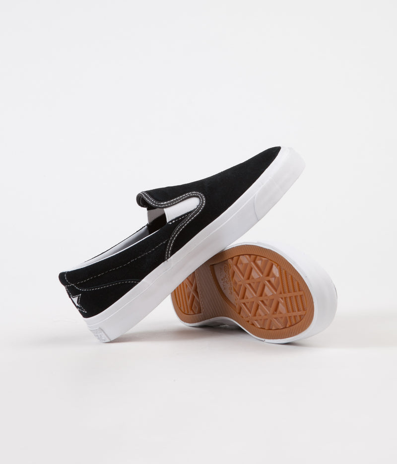 Converse One Star CC Slip On Shoes in Black and White / White