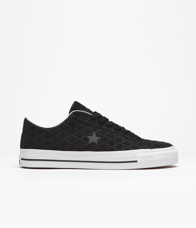 Converse One Star Pro Bones Ox Shoes in Black and Black / White