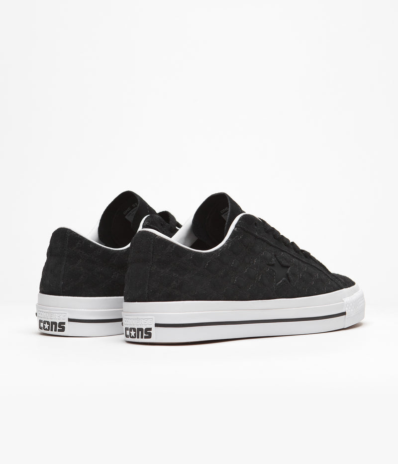 Converse One Star Pro Bones Ox Shoes in Black and Black / White