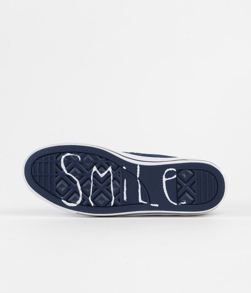 Converse One Star Pro Mid Ben Raemers Shoes in Navy and White / Black
