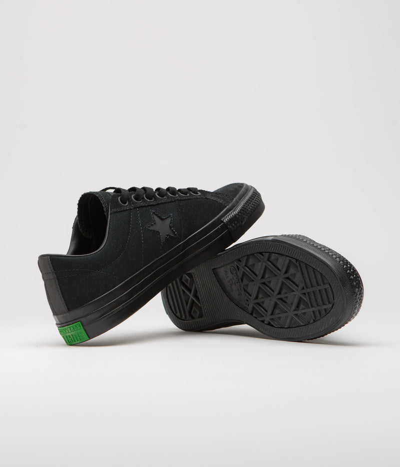 Converse One Star Pro Ox Sean Greene Shoes in Black and Sap Green