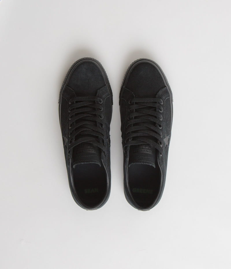 Converse One Star Pro Ox Sean Greene Shoes in Black and Sap Green